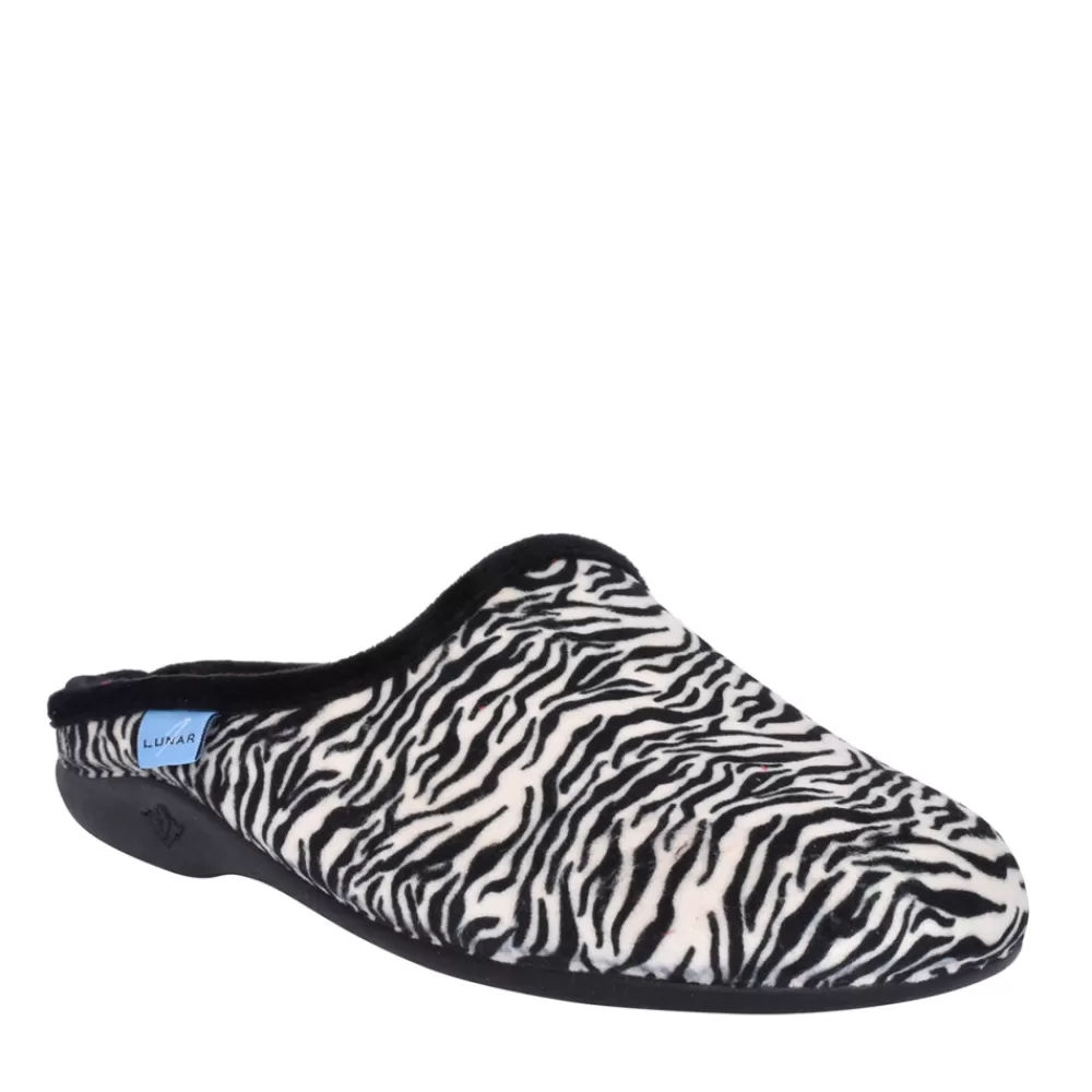 Ladies LUNAR Ladies Tango Kla152 Mule Slipper In Beige