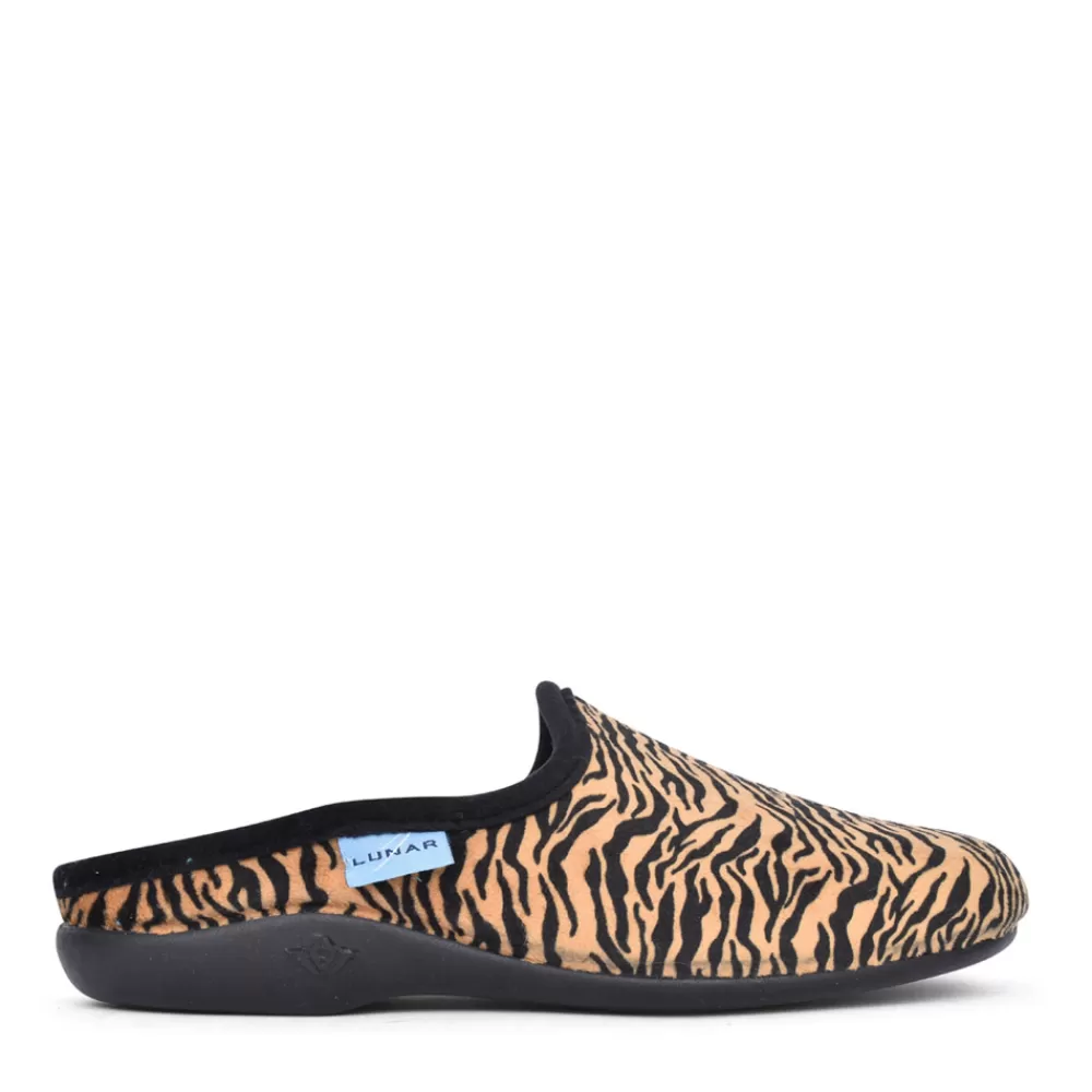 Ladies LUNAR Ladies Tango Kla152 Mule Slipper In Brown