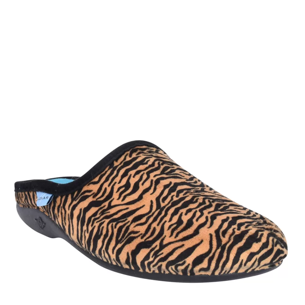 Ladies LUNAR Ladies Tango Kla152 Mule Slipper In Brown