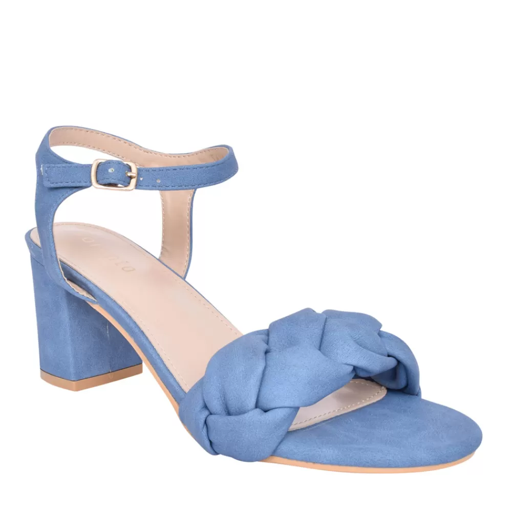 Ladies SORENTO Ladies Tankards Heeled Sandal In Blue