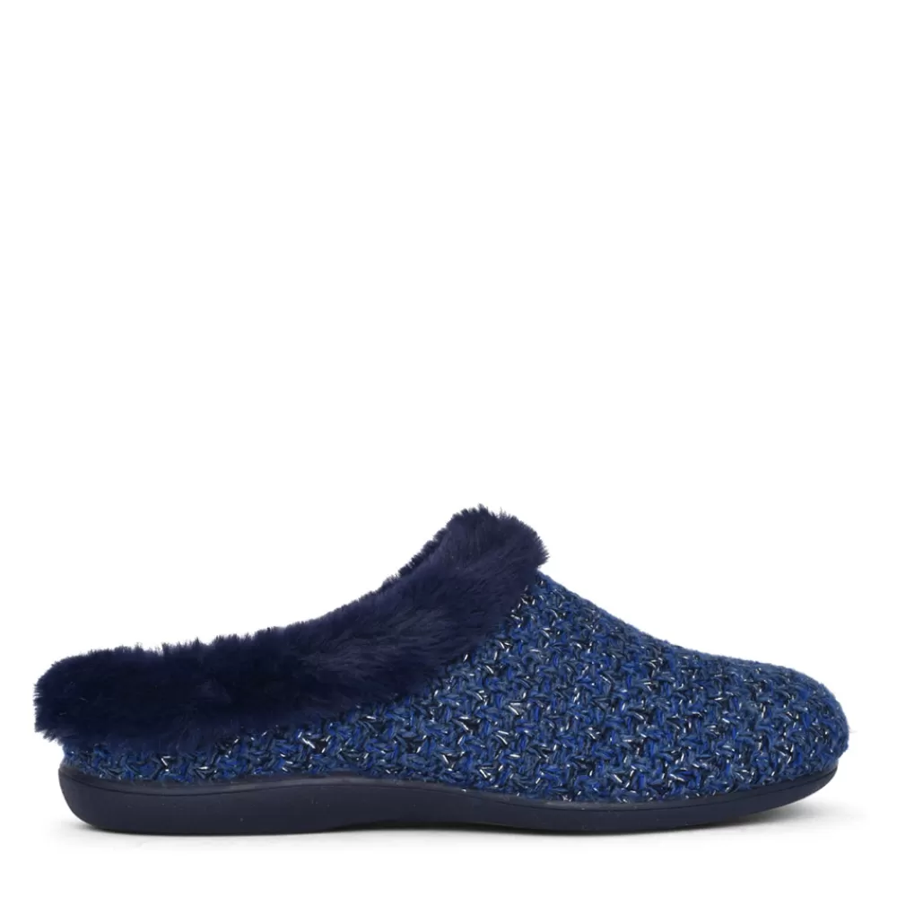 Ladies LOTUS Ladies Ulh036 Ada Mule Slipper In Navy