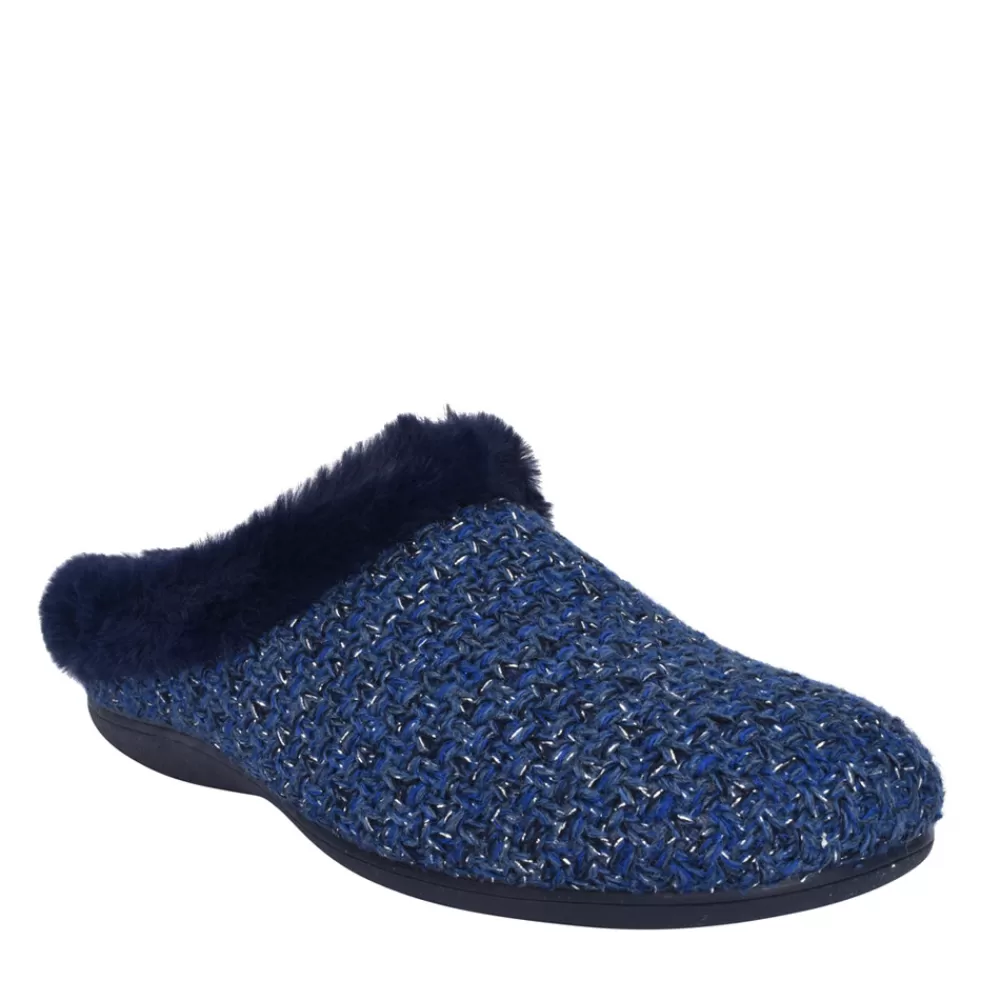 Ladies LOTUS Ladies Ulh036 Ada Mule Slipper In Navy