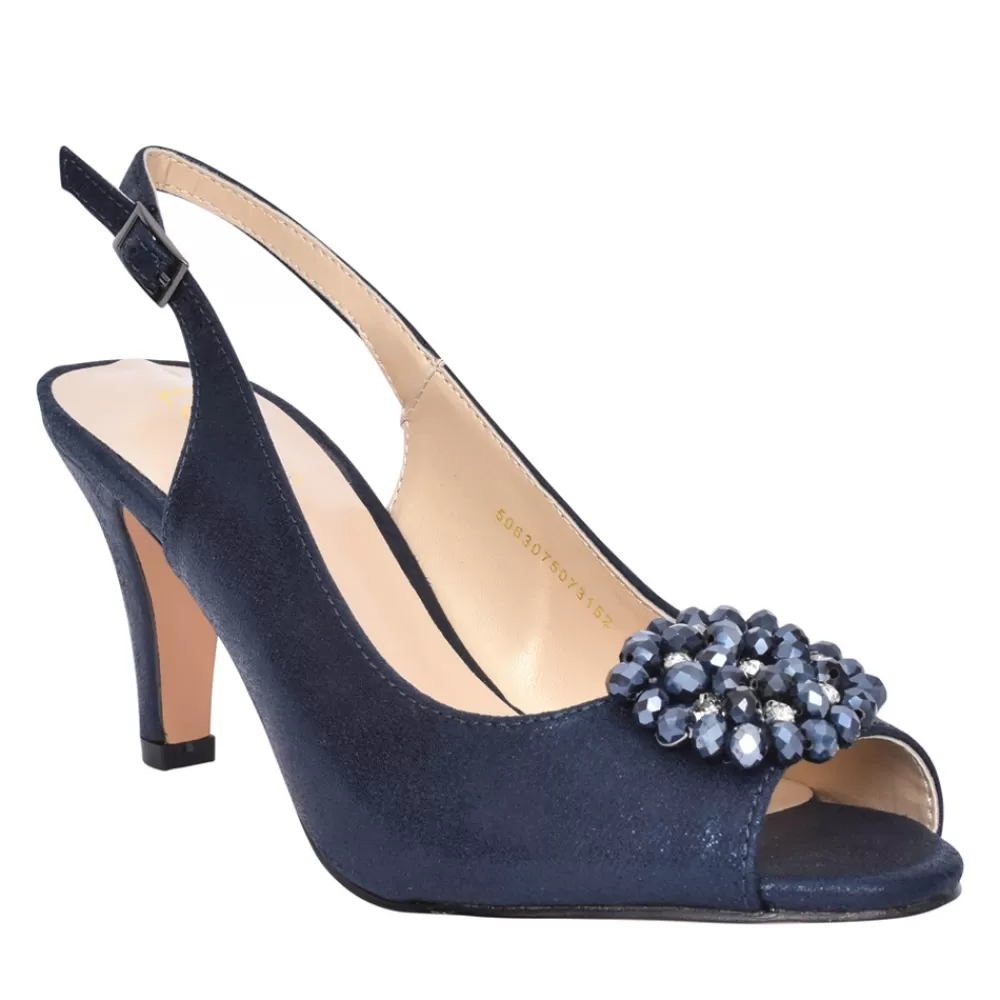 Ladies LOTUS Ladies Uls042 Elodie Dress Sandal In Navy