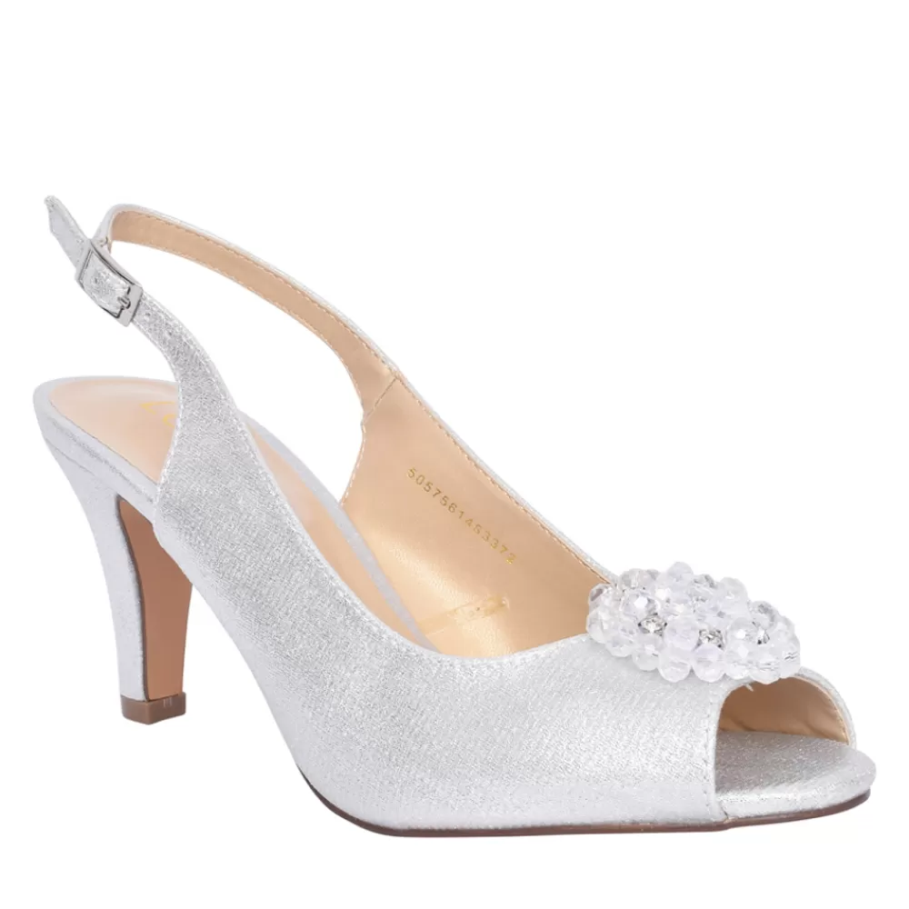 Ladies LOTUS Ladies Uls042 Elodie Dress Sandal In Silver