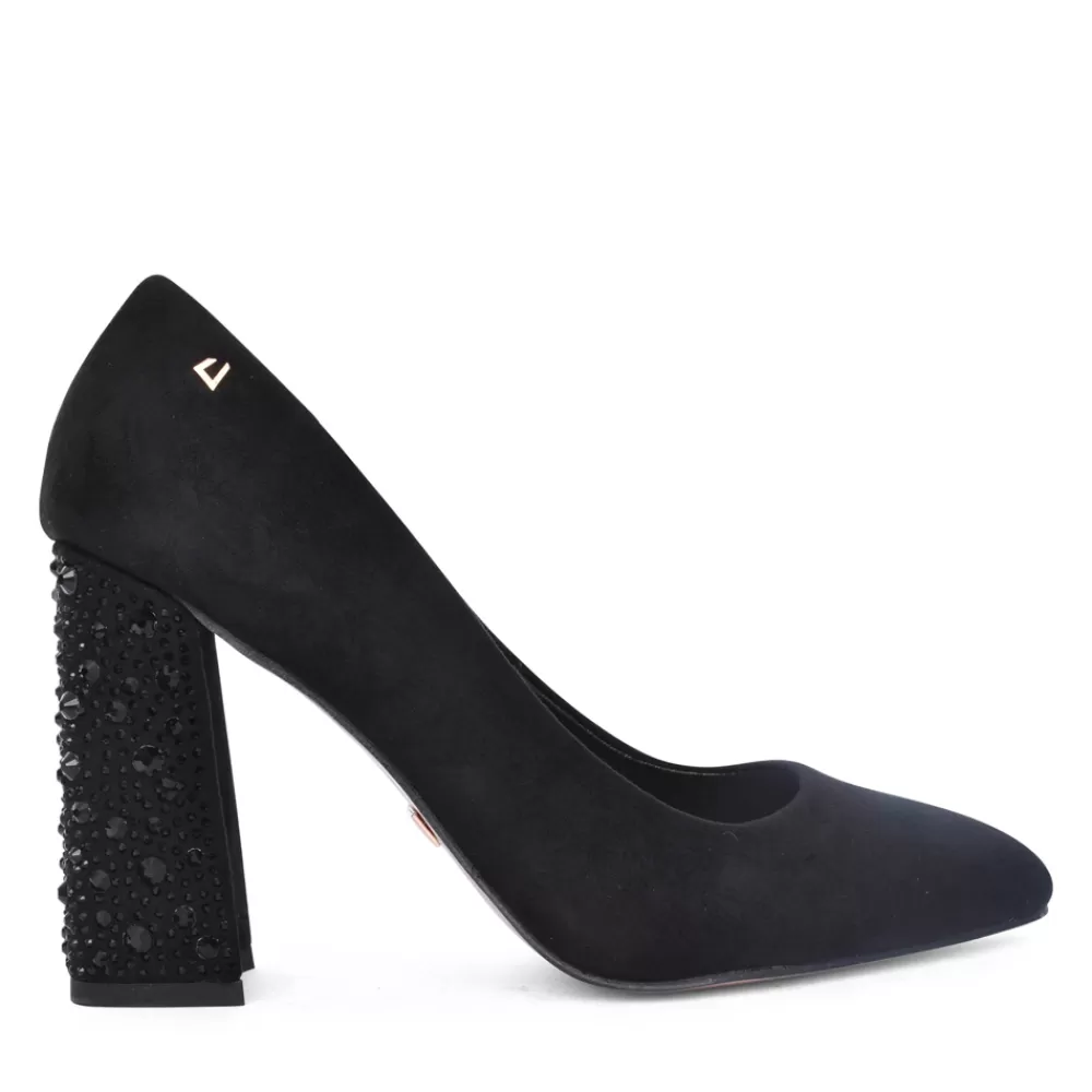 Ladies UNA HEALY Ladies We'Ve Tonight High Heel Court Shoe In Black