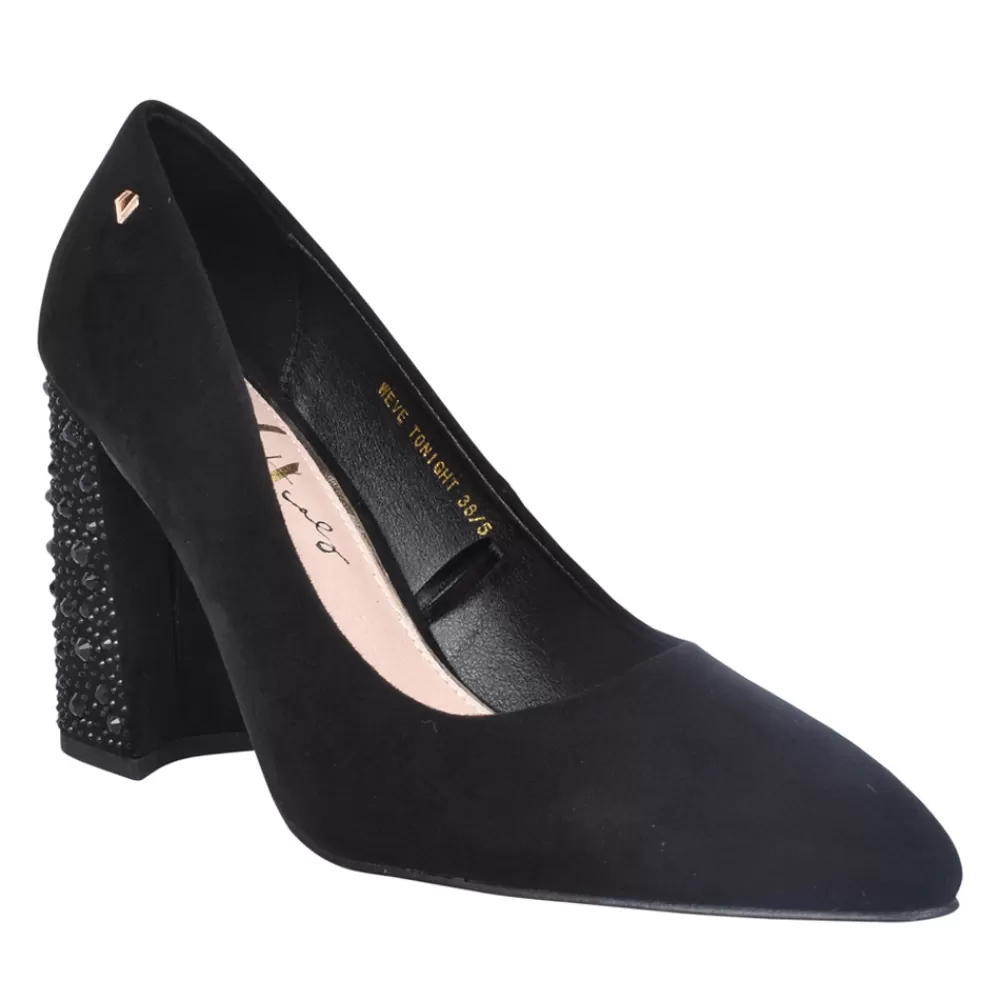 Ladies UNA HEALY Ladies We'Ve Tonight High Heel Court Shoe In Black