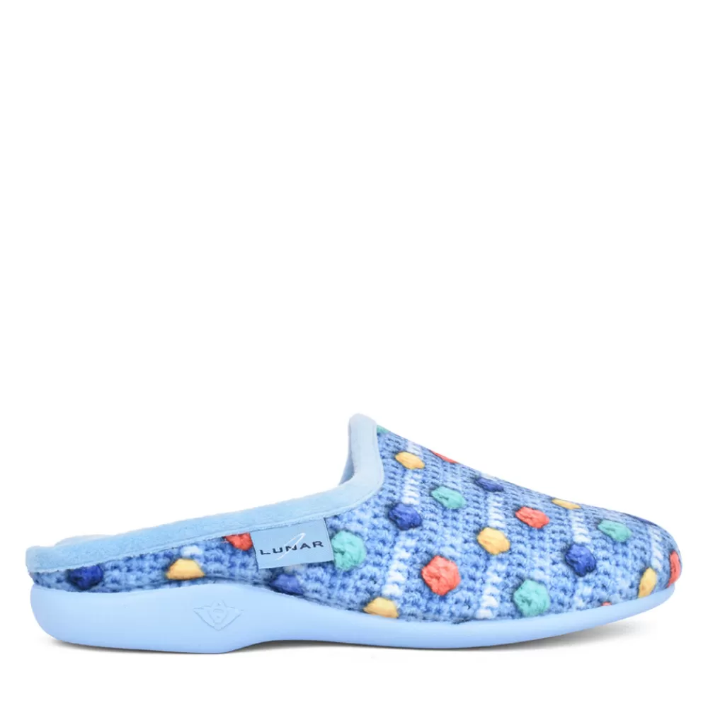 Ladies LUNAR Ladies Winova Kla177 Mule Slipper In Blue