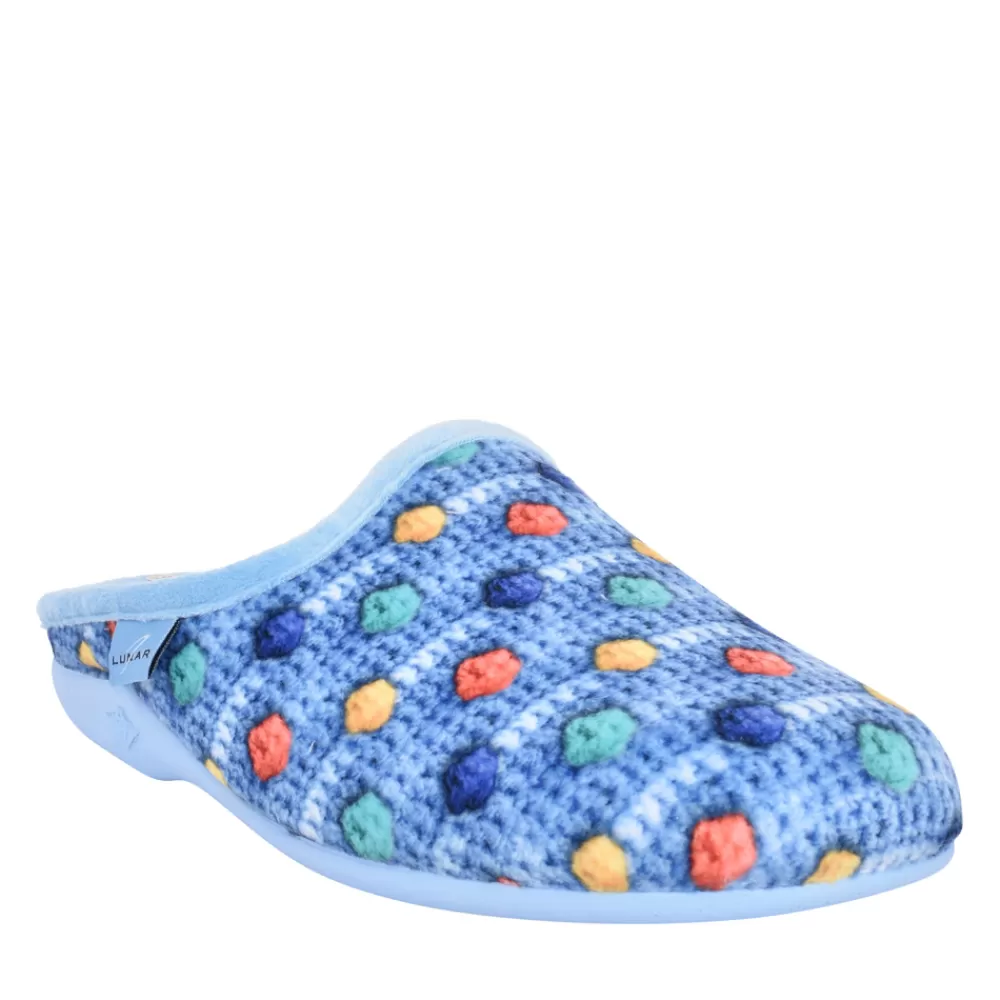 Ladies LUNAR Ladies Winova Kla177 Mule Slipper In Blue
