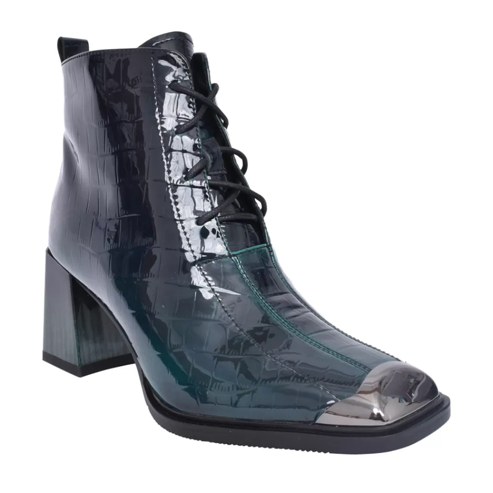 Ladies LORETTA VITALE Ladies Y99-N121L Heeled Ankle Boot In Green