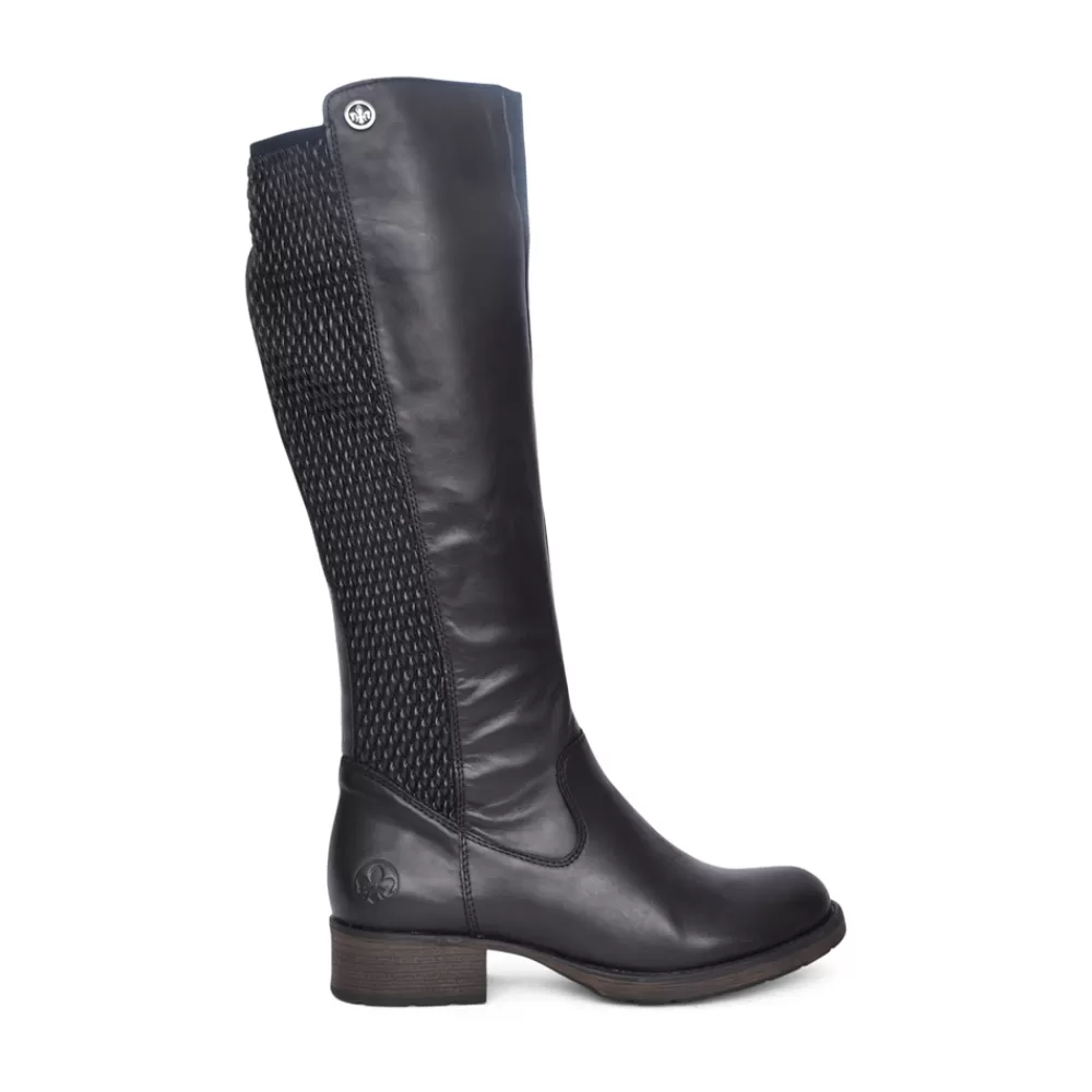 Ladies RIEKER Ladies Z9591 Long Leg Boot In Black