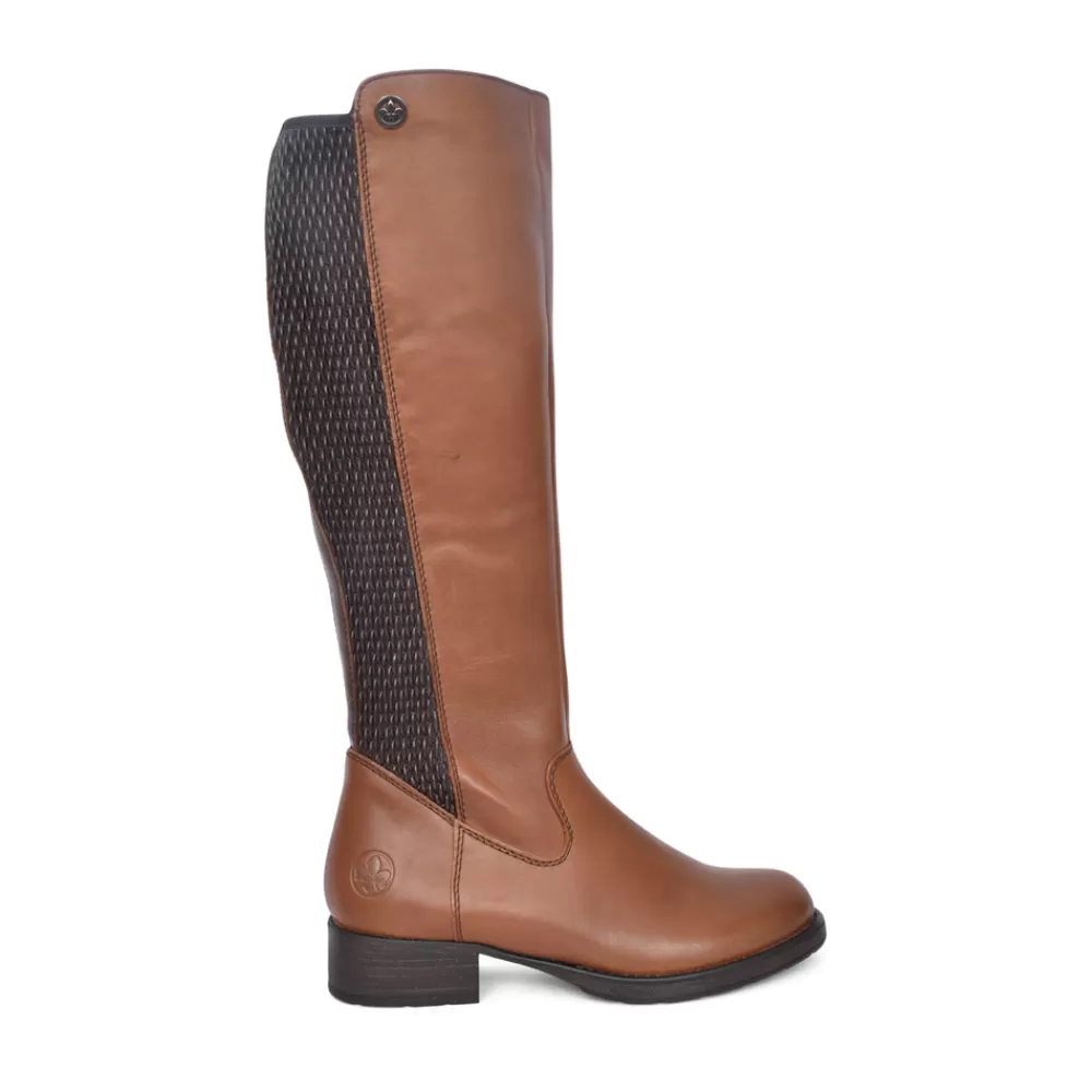 Ladies RIEKER Ladies Z9591 Long Leg Boot In Brown