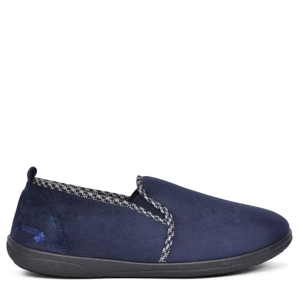 Mens PADDERS Lewis Slippers For Men In Navy