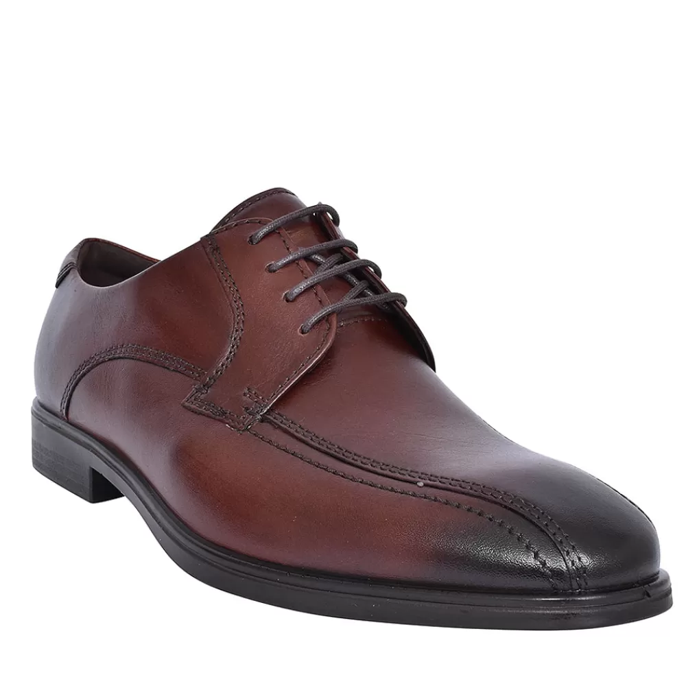 Mens ECCO Melbourne Laced Shoe For Men In Brown