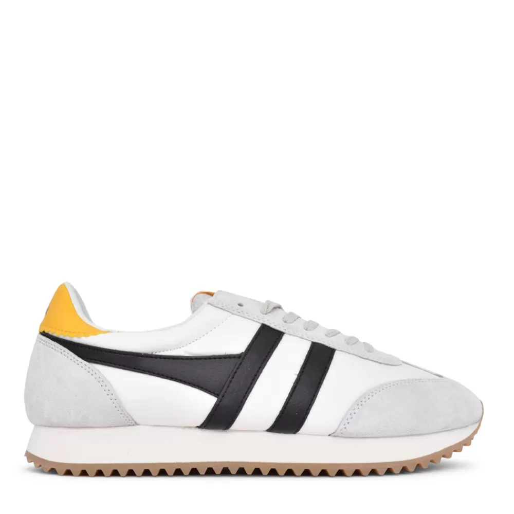 Mens GOLA Men Contact Leather Cmb261 Trainer In Off White