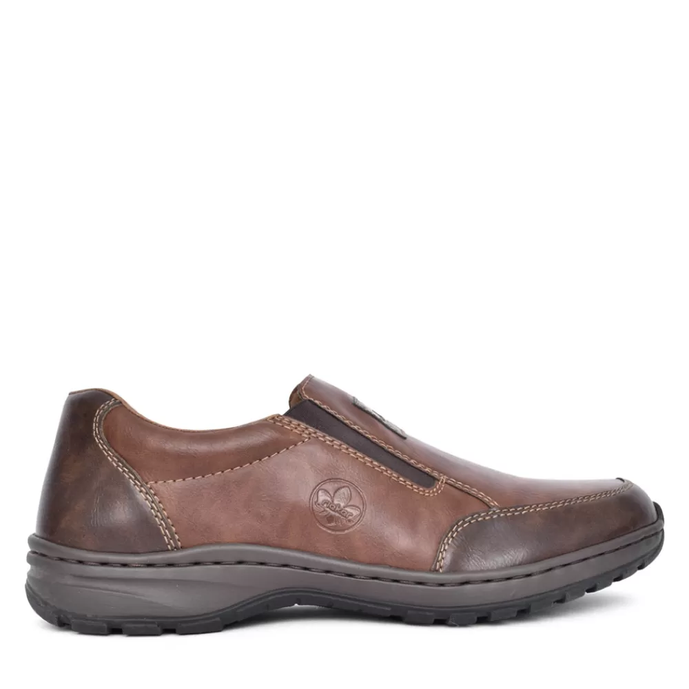 Mens RIEKER Mens 03354 Slip-On Shoe In Dark Brown