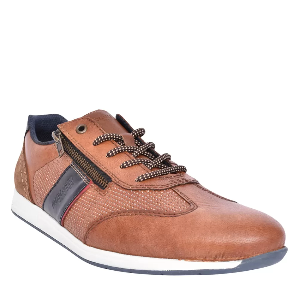 Mens RIEKER Mens 11927 Laced Shoe In Tan