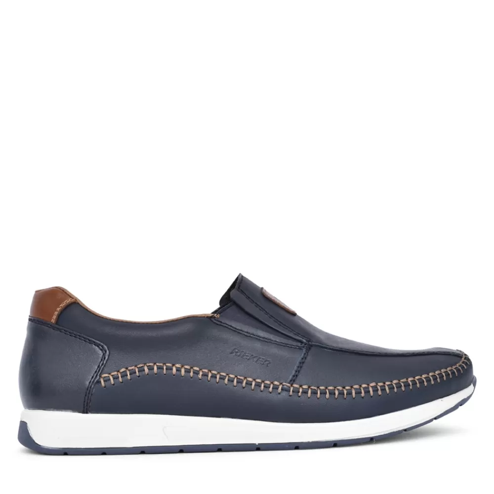 Mens RIEKER Mens 11962 Slip-On Shoe In Navy