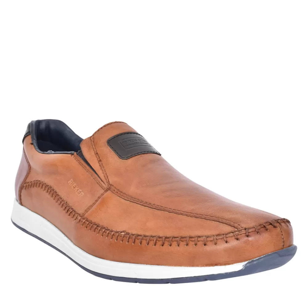 Mens RIEKER Mens 11962 Slip-On Shoe In Tan