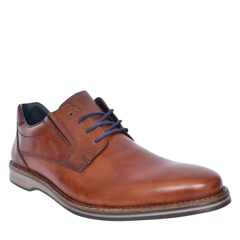 Mens RIEKER Mens 12507 Laced Shoe In Brown