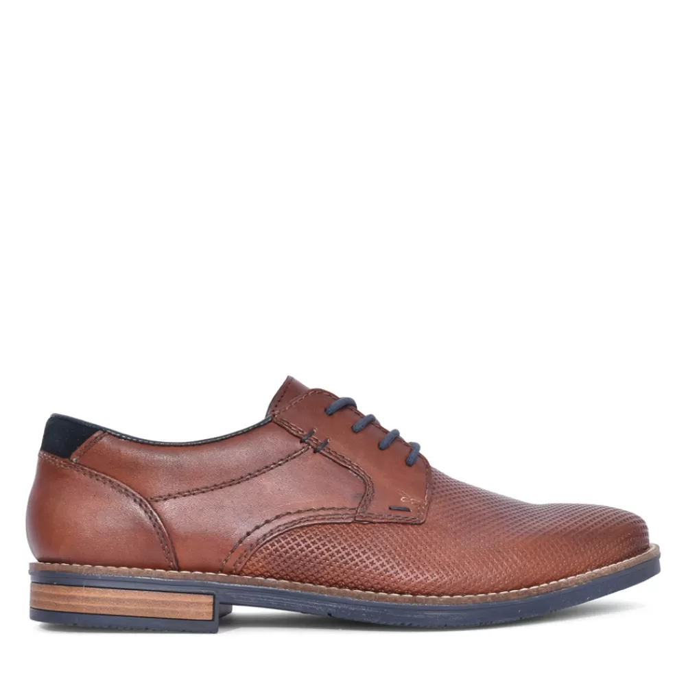 Mens RIEKER Mens 13511 Laced Shoe In Tan
