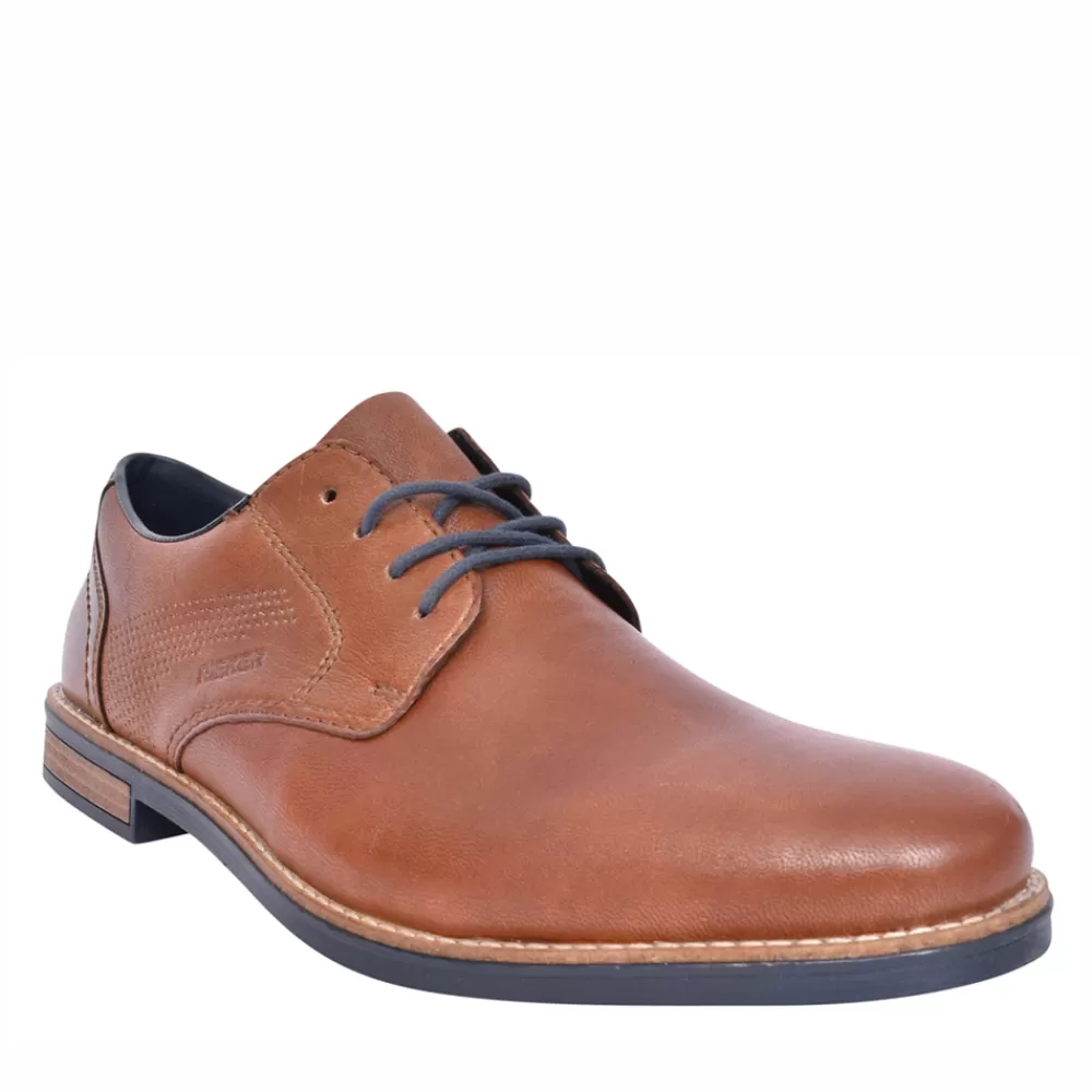 Mens RIEKER Mens 13516 Laced Shoe In Tan