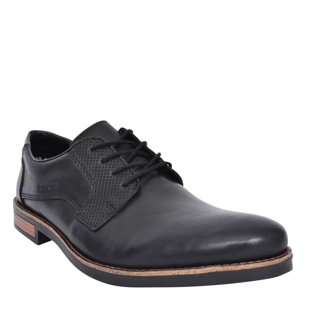 Mens RIEKER Mens 14601 Laced Shoe In Black