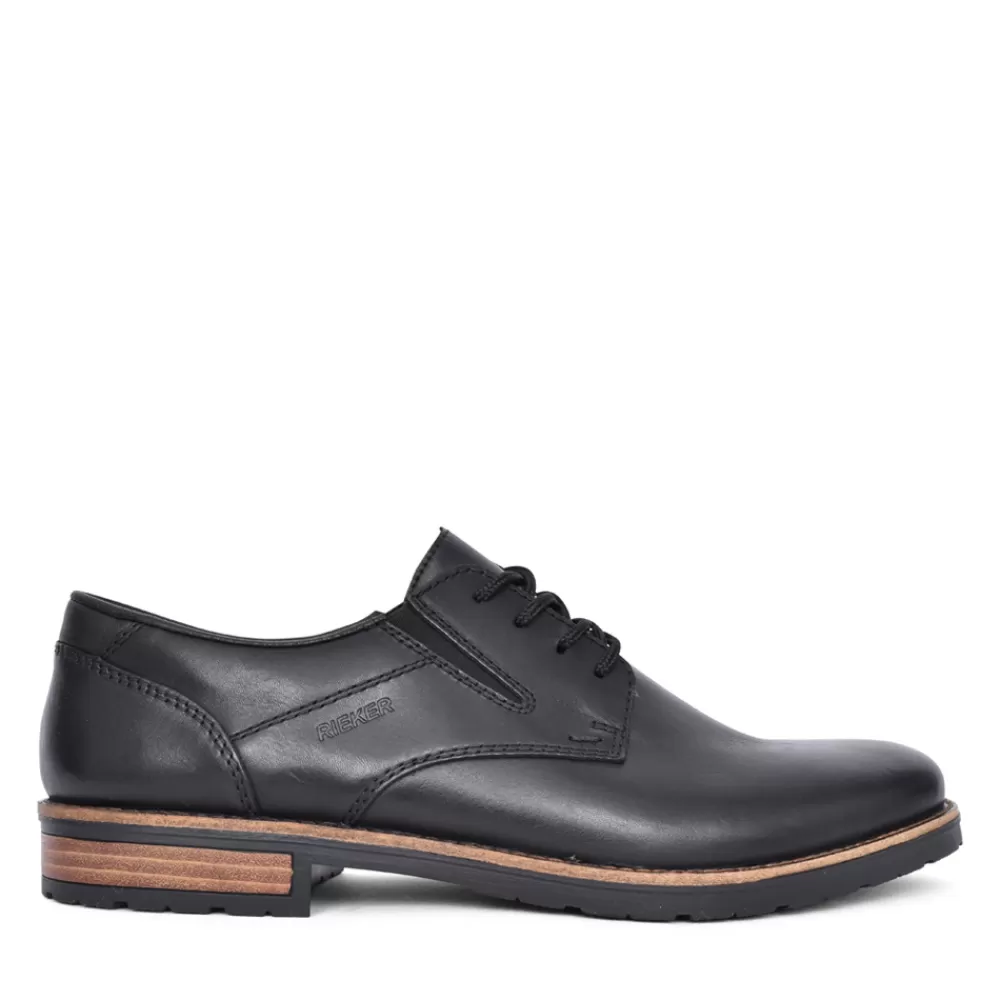 Mens RIEKER Mens 14621 Laced Shoe In Black