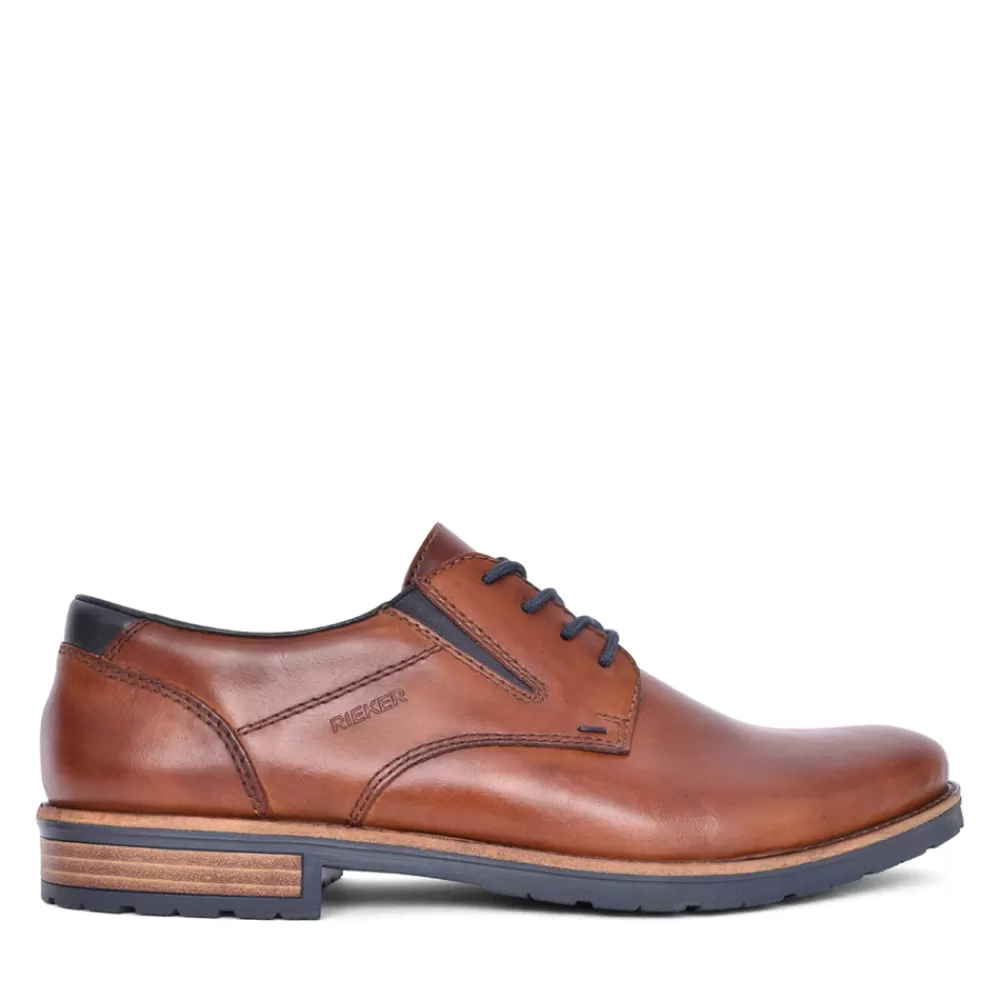 Mens RIEKER Mens 14621 Laced Shoe In Tan