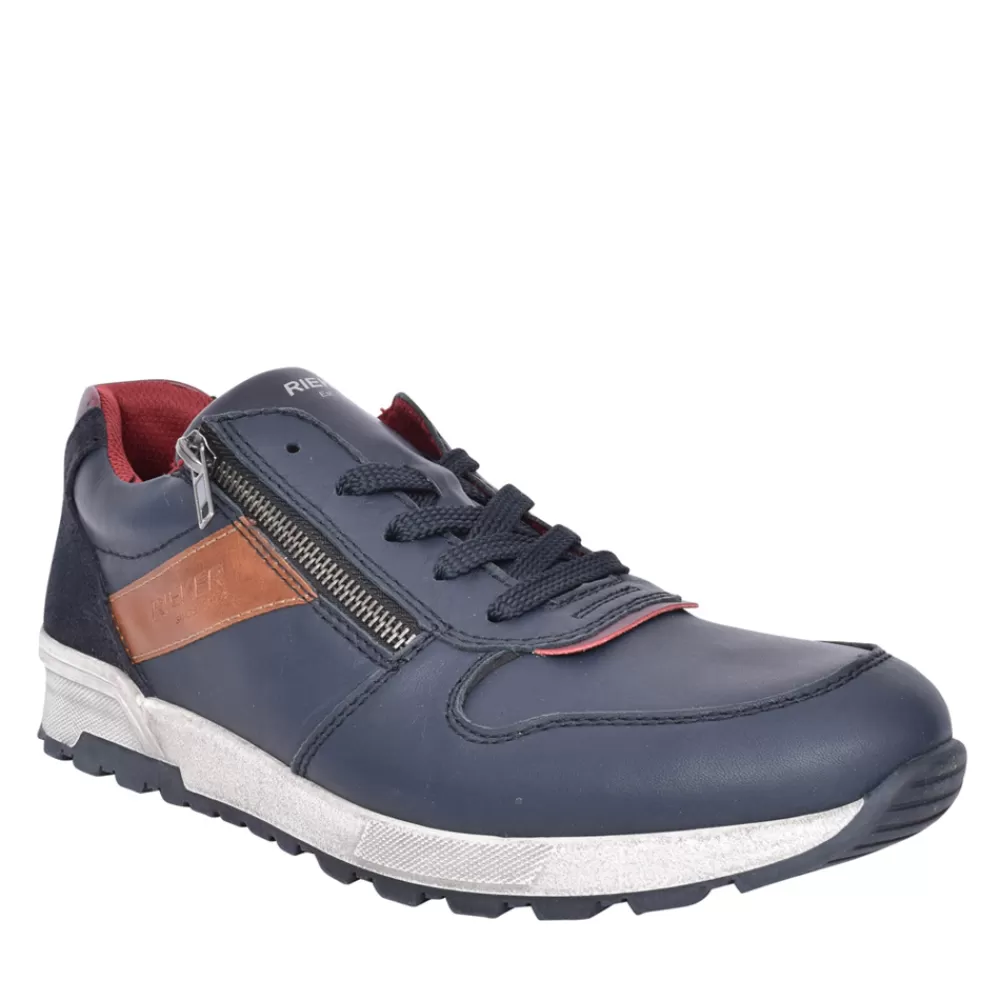 Mens RIEKER Mens 15103 Laced Trainer In Navy