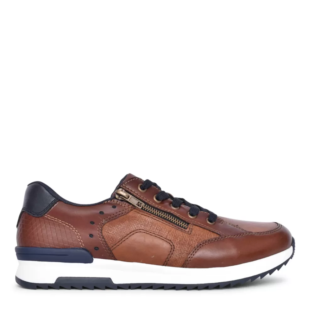Mens RIEKER Mens 16128 Laced Shoe In Brown