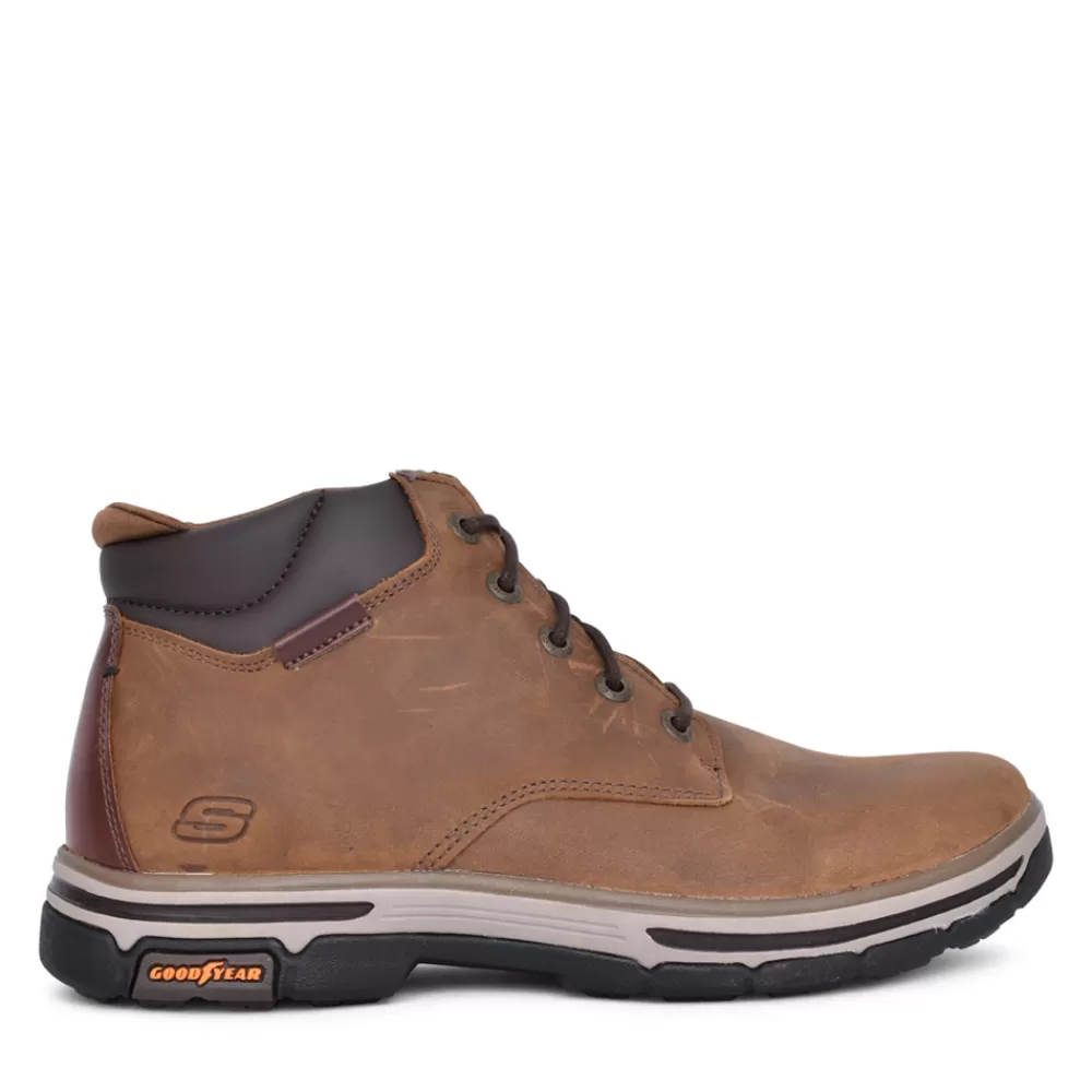 Mens SKECHERS Mens 204394 Brogden Ankle Boot In Brown