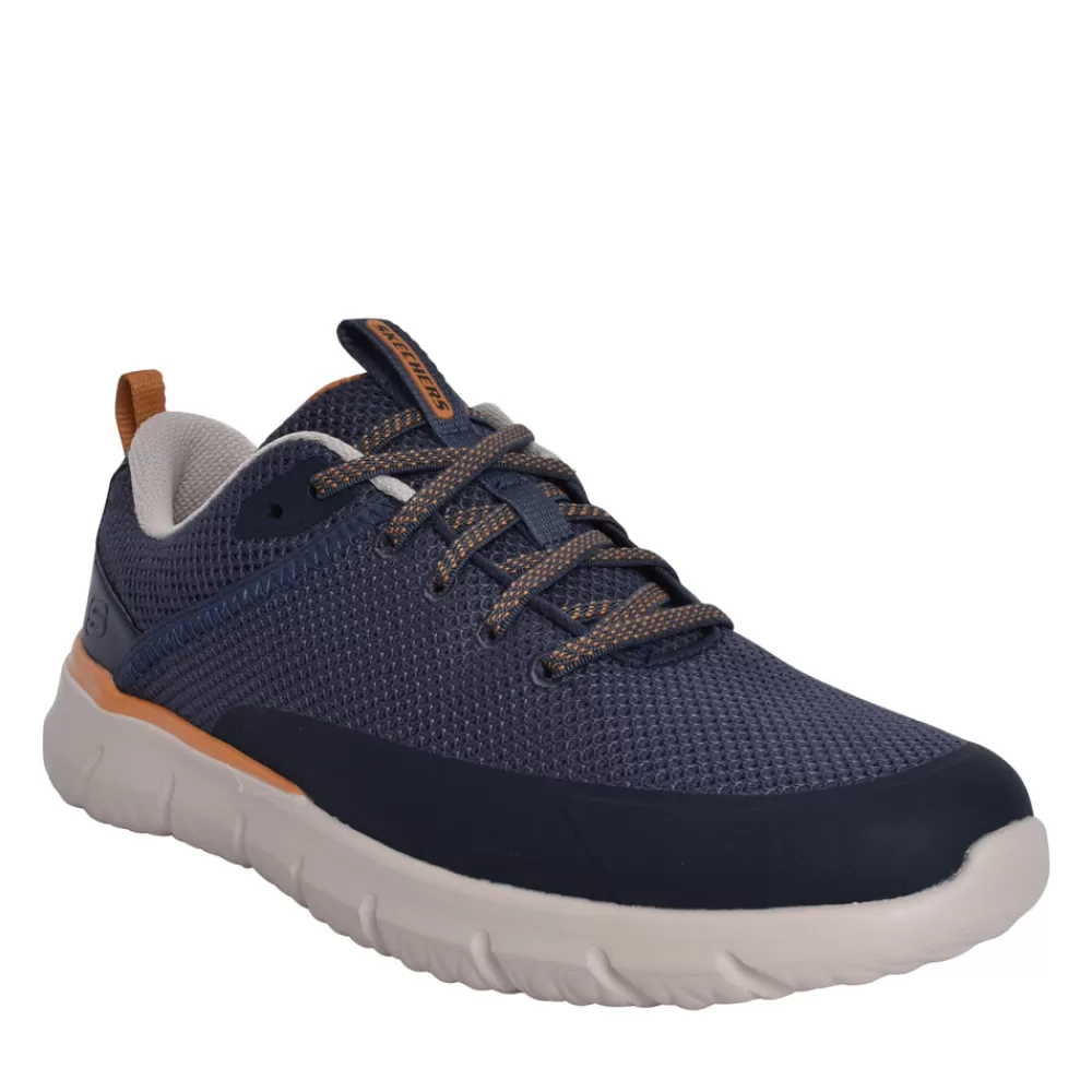 Mens SKECHERS Mens 210573 Del Retto Arling Trainer In Navy