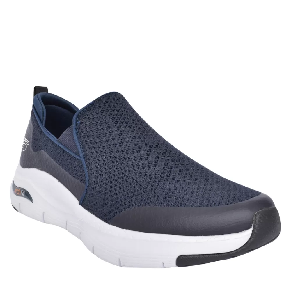 Mens SKECHERS Mens 232043 Banlin Slip-On Trainer In Navy
