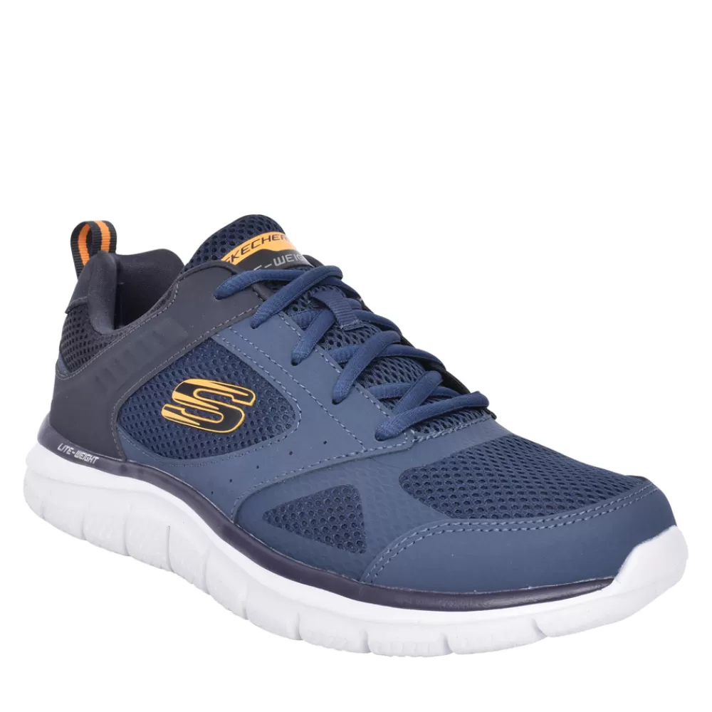 Mens SKECHERS Mens 232398 Syntac Laced Trainer In Navy