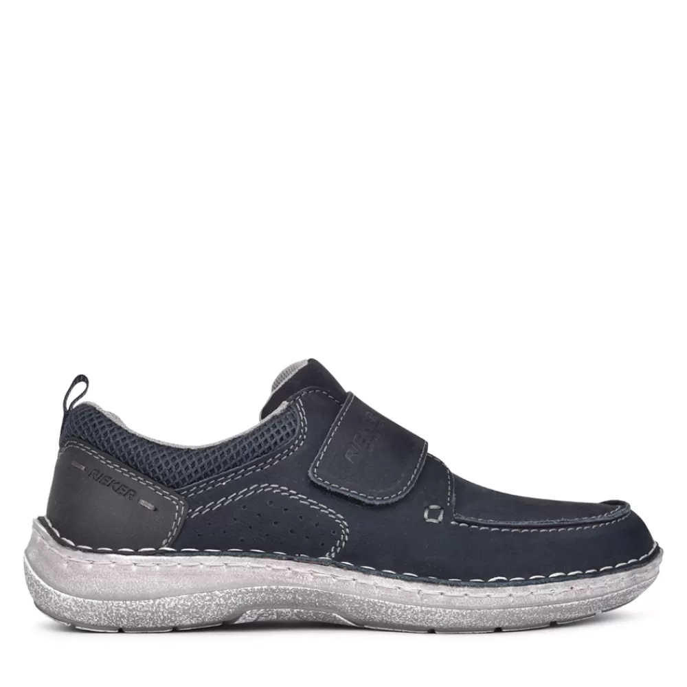 Mens RIEKER Mens 3058 Velcro Shoe In Blue