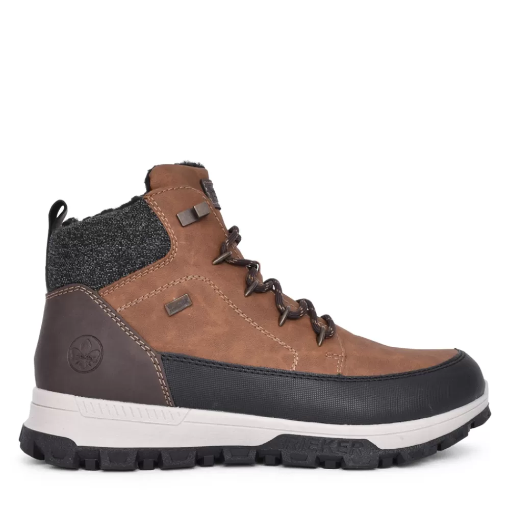 Mens RIEKER Mens 35540 Tex Ankle Boot In Tan