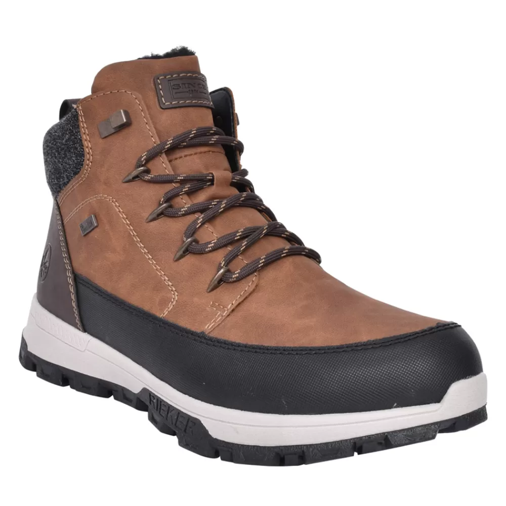 Mens RIEKER Mens 35540 Tex Ankle Boot In Tan