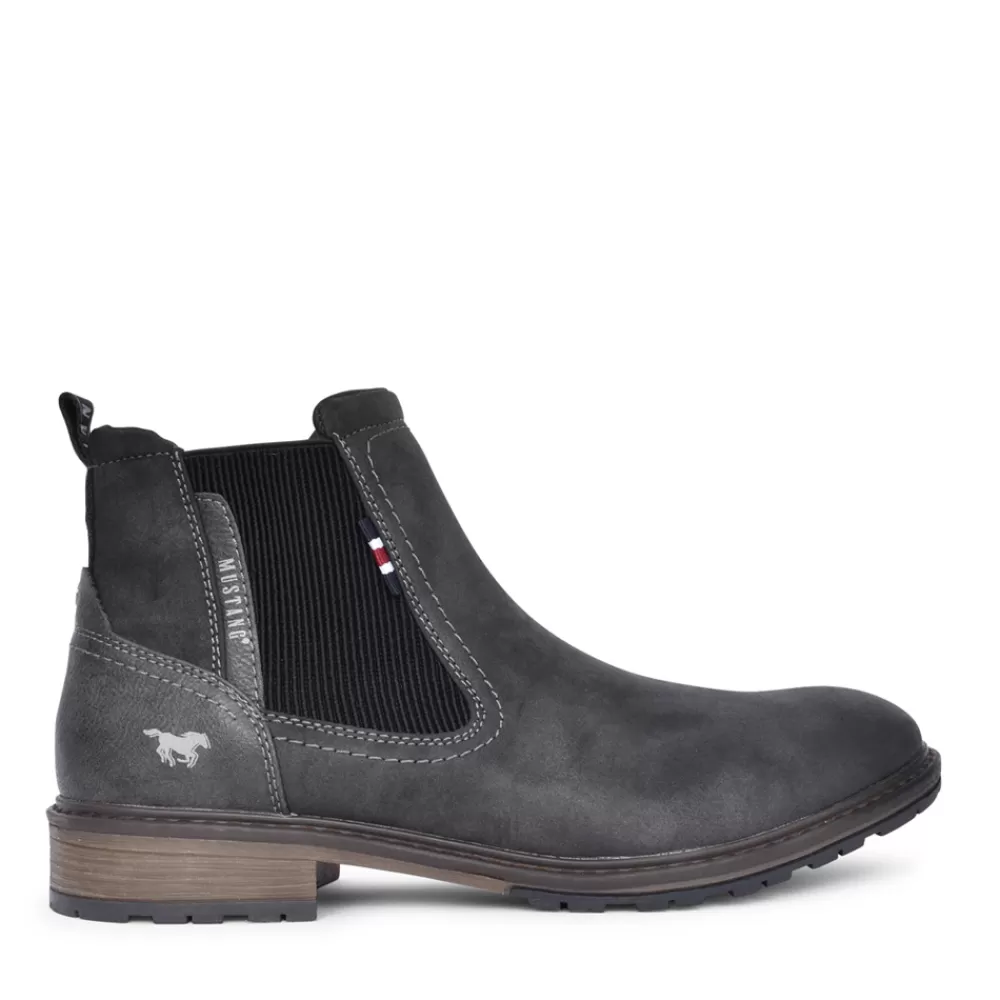 Mens MUSTANG Mens 4140509 Chelsea Boot In Grey
