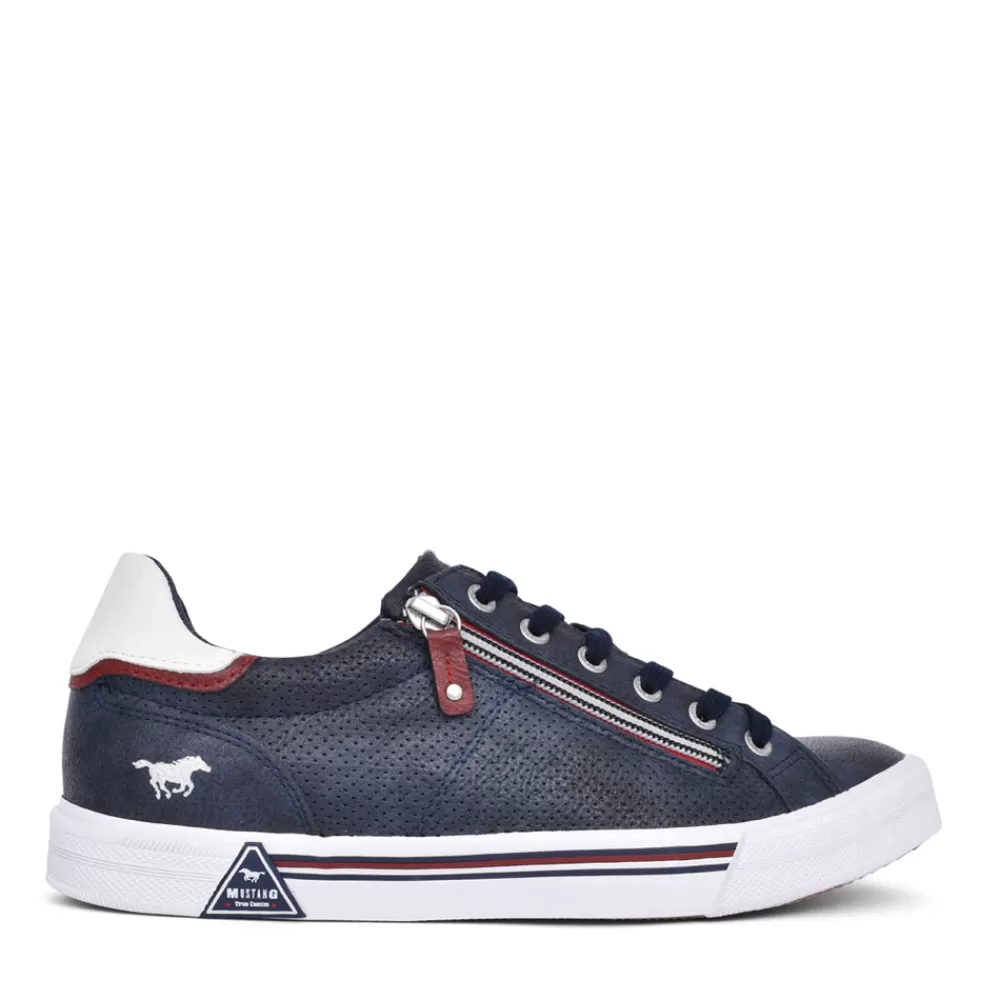Mens MUSTANG Mens 4162301 Lace Up Shoe In Navy