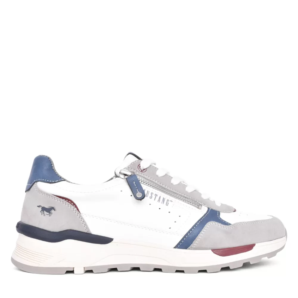 Mens MUSTANG Mens 4186301 Laced Trainer In Grey