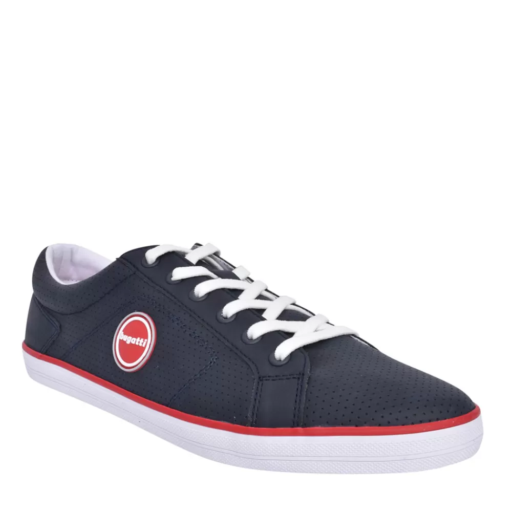 Mens BUGATTI Mens 50211 Lace Up Shoe In Navy