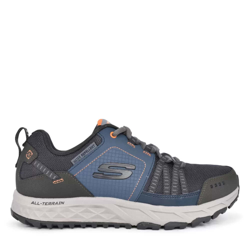 Mens SKECHERS Mens 51591 Escape Plan Laced Walking Trainer In Navy