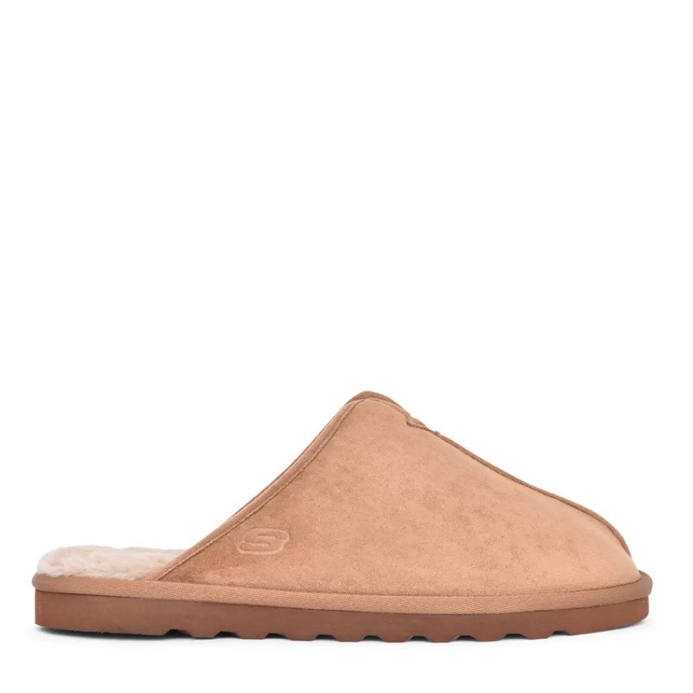 Mens SKECHERS Men's 66094 Tenten Palco Mule Slipper In Tan