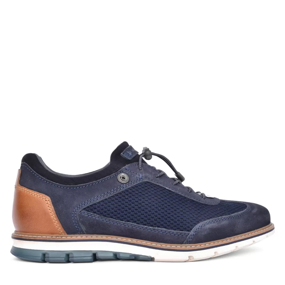 Mens BUGATTI Mens 97162 Simone Laced Shoe In Navy
