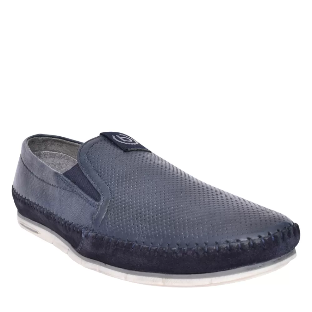 Mens BUGATTI Mens A2X6E Chesley Slip-On Shoe In Navy