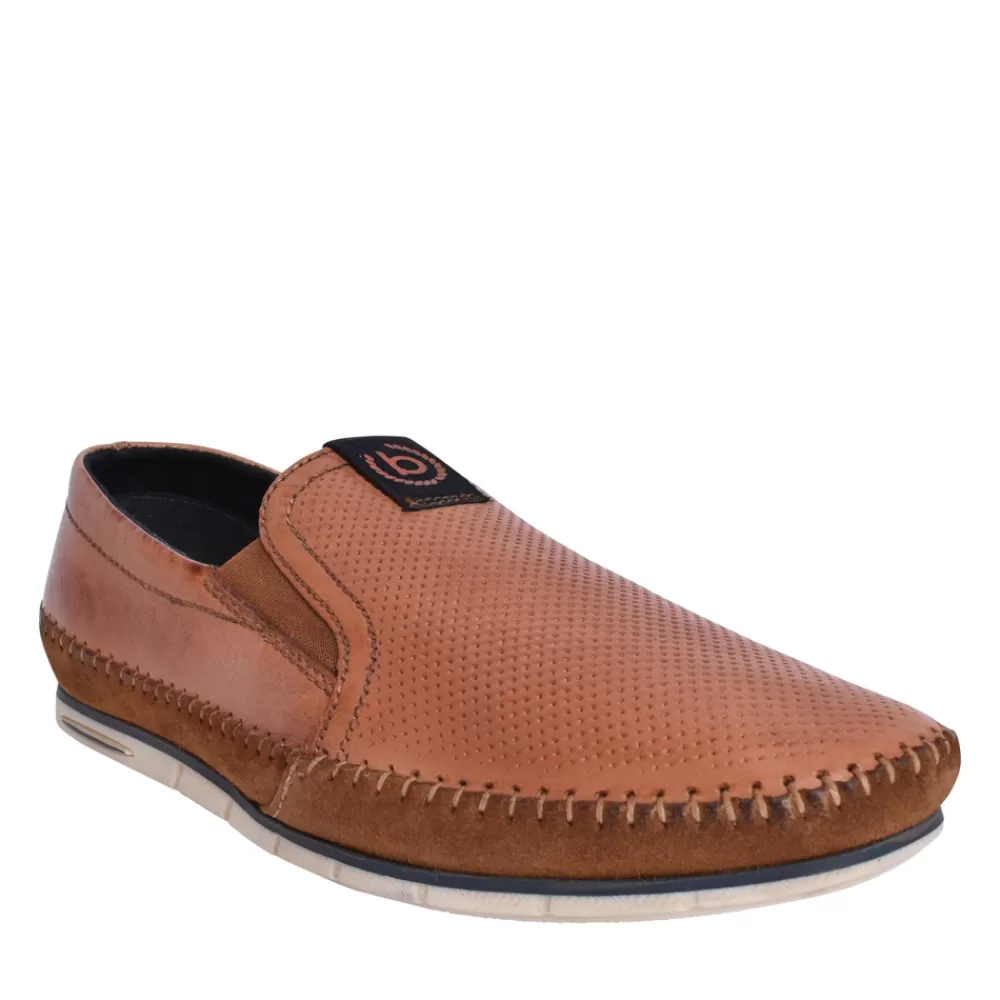 Mens BUGATTI Mens A2X6E Chesley Slip-On Shoe In Tan
