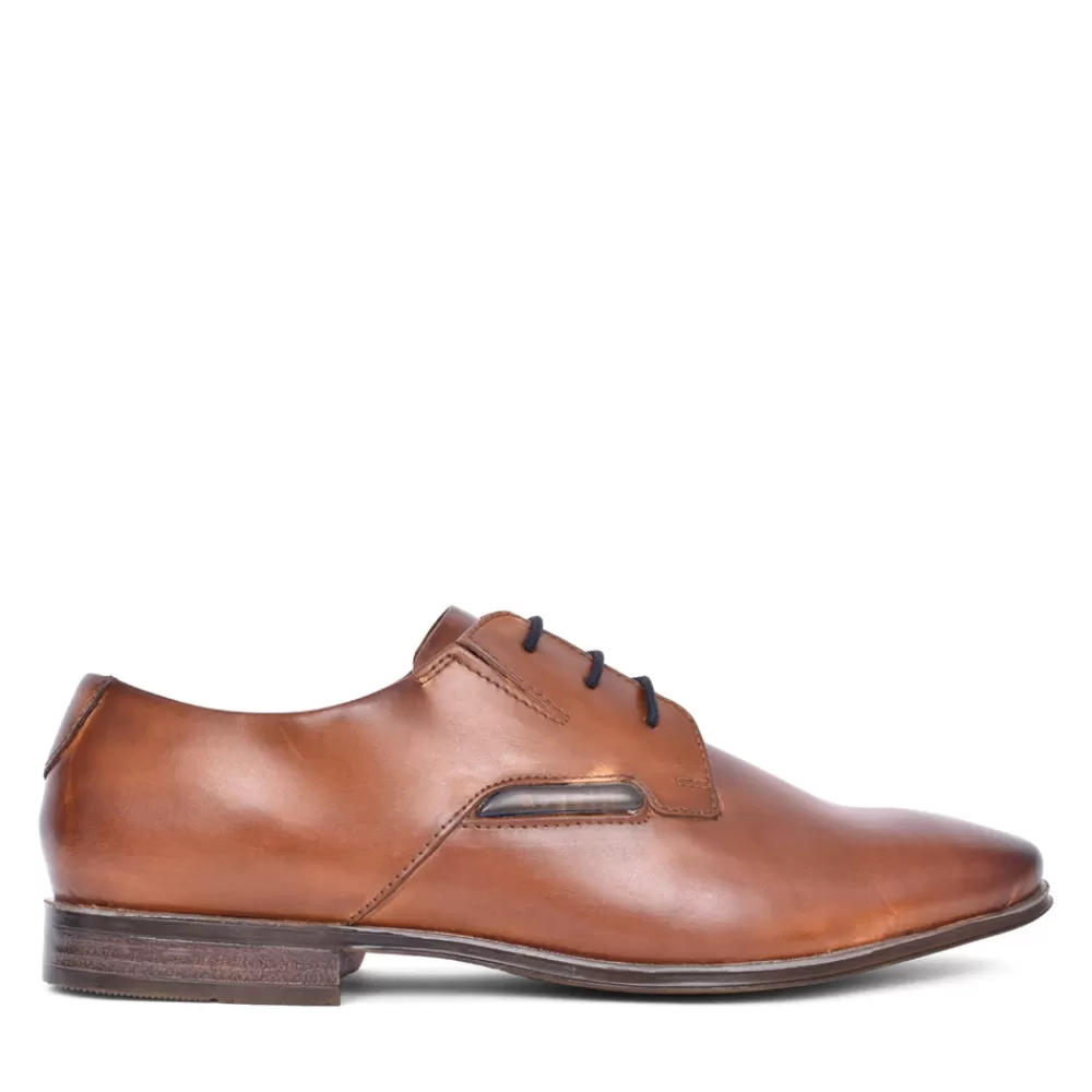 Mens BUGATTI Mens A311K Morino I Laced Shoe In Tan