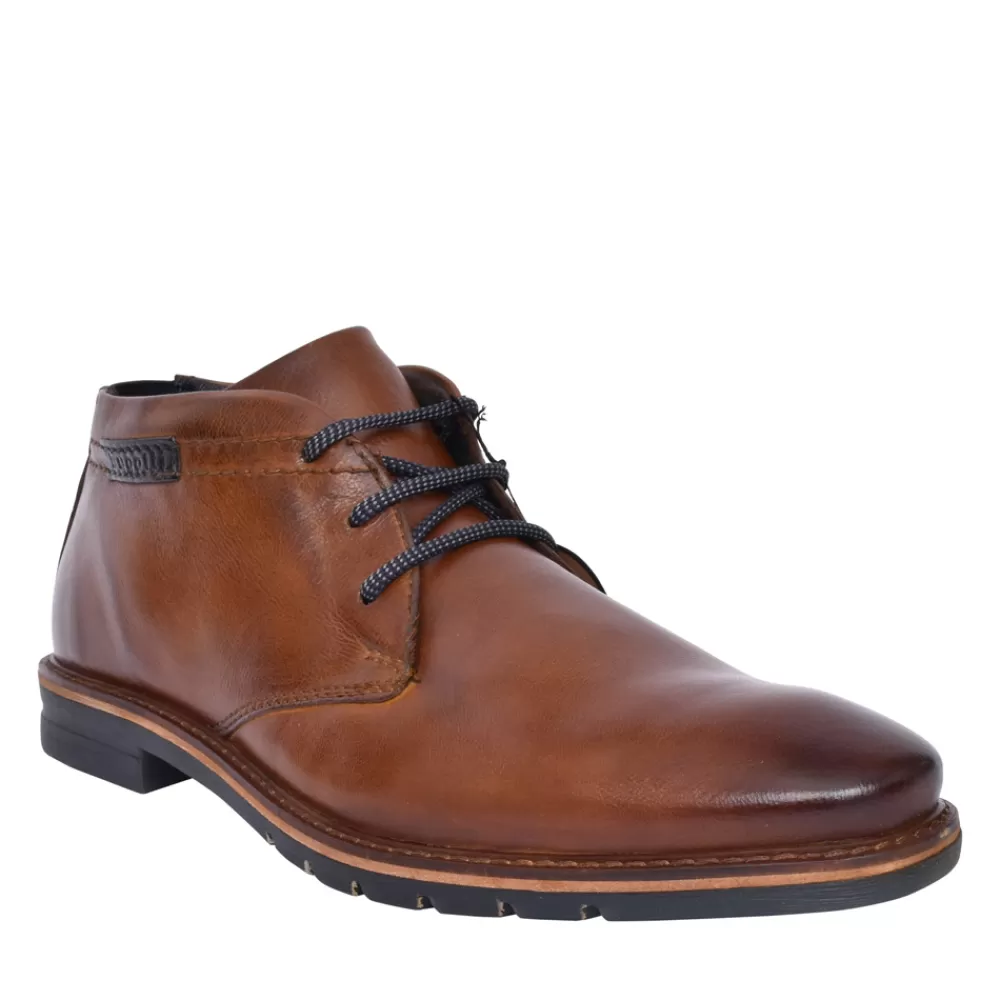 Mens BUGATTI Mens A9E31 Ankle Boot In Brown
