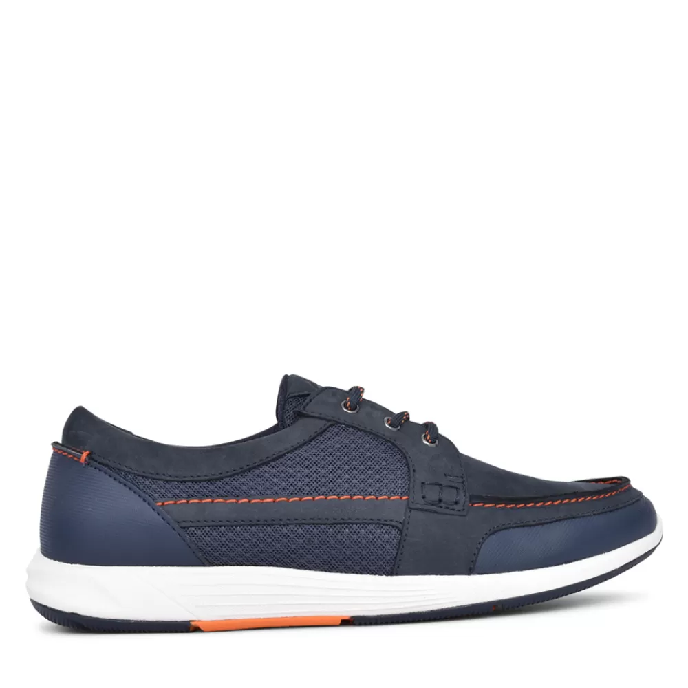 Mens CLARKS Mens Atl Sail West G-Fit Laced Shoe In Navy