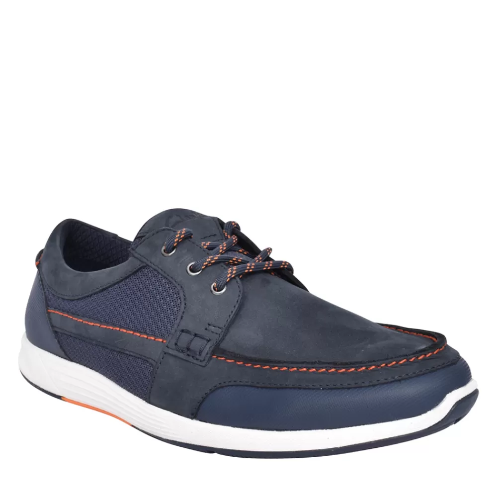 Mens CLARKS Mens Atl Sail West G-Fit Laced Shoe In Navy